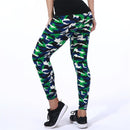 YSDNCHI 2021 Camouflage Womens for Leggins Graffiti Style Slim Stretch Trouser Army Green Leggings Deportes Pants K085