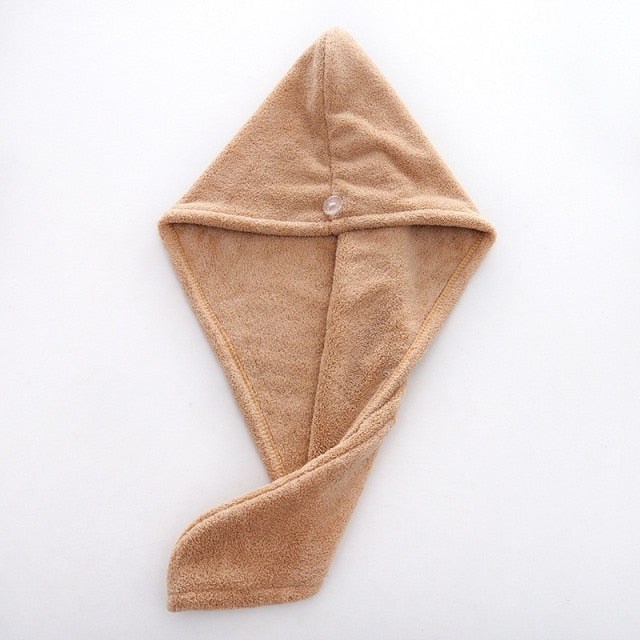 Women Bathroom Super Absorbent Quick-drying Thicker microfiber Bath Towel Hair Dry Cap Salon Towel rapid drying hair towel