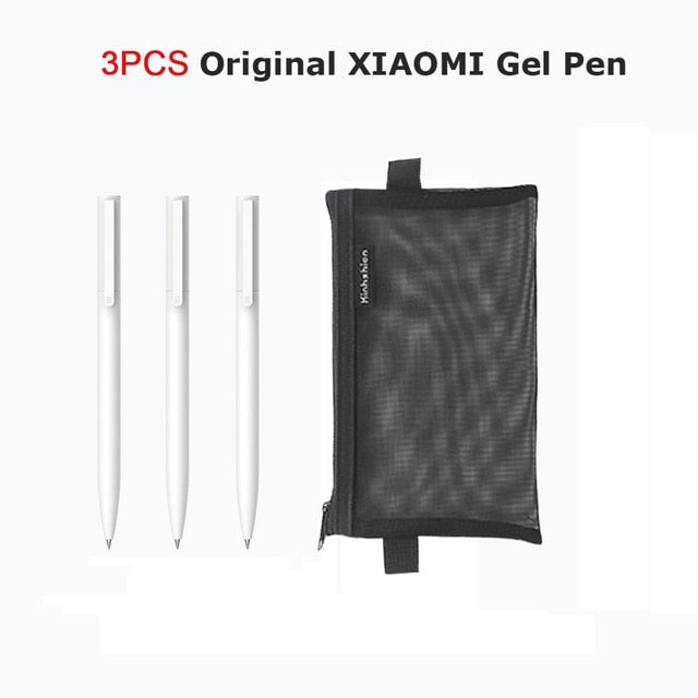 Original Xiaomi Mijia Gel Pen MI Pen 9.5mm Signing Pen PREMEC Smooth Switzerland Refill MiKuni Japan Ink (Black/Blue) Best Gift