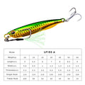 2021 Metal Jig Fishing Lure Weights 10g-60g Trolling Hard Bait Bass Fishing Bait Tackle Trout Jigging Lure Jigs Saltwater Lures
