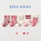 5 Pairs Cotton Kids Socks Warm Winter Socks For Baby Girls Cute Cartoon Newborn Toddler Socks Casual Sport Boys Socks 0-12 Yrs