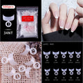 100/500PCS PRO White Clear V Straight Round End Full/Half Acrylic Ballet Coffin French False Nail Tips Fake Toenail Tip Manicure