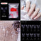 100/500PCS PRO White Clear V Straight Round End Full/Half Acrylic Ballet Coffin French False Nail Tips Fake Toenail Tip Manicure