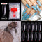 100/500PCS PRO White Clear V Straight Round End Full/Half Acrylic Ballet Coffin French False Nail Tips Fake Toenail Tip Manicure