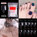 100/500PCS PRO White Clear V Straight Round End Full/Half Acrylic Ballet Coffin French False Nail Tips Fake Toenail Tip Manicure