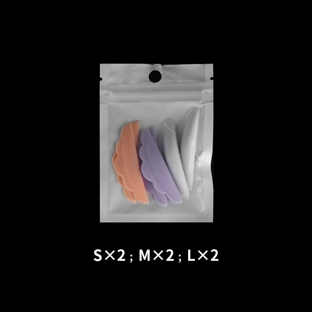 GLAMLASH 6pcs Eyelash lifting Silicone pads set Eye lash extension lift perming kit tool Eyelash Lift Curlers Curl Shields pads