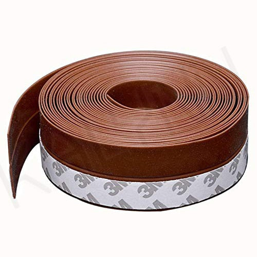 3 Color 1M/5M Length Window Door Bottom Self Adhesive Silicone Rubber Seal Weathering Strip Door Sealing Bar Window Sealing Tape