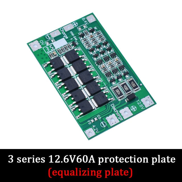 3S/4S 20 40A 60A Li-ion Lithium Battery Charger Protection Board 18650 BMS Drill Motor 11.1V 12.6V/14.8V 16.8V Enhance/Balance