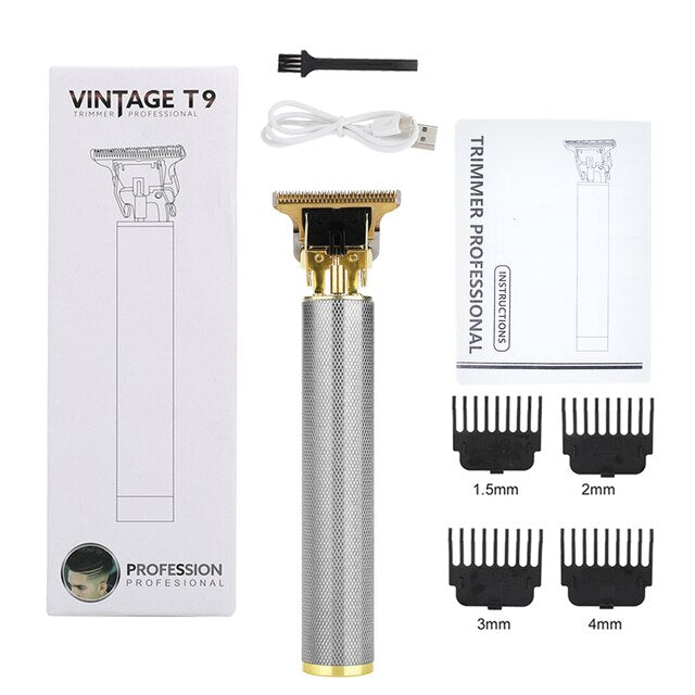 Rechargeable T9 Baldheaded Hair Clipper+Men's razor Trimmer Electric Shaver Men Razor Cordless Barber Hair Cutting Machine Mower