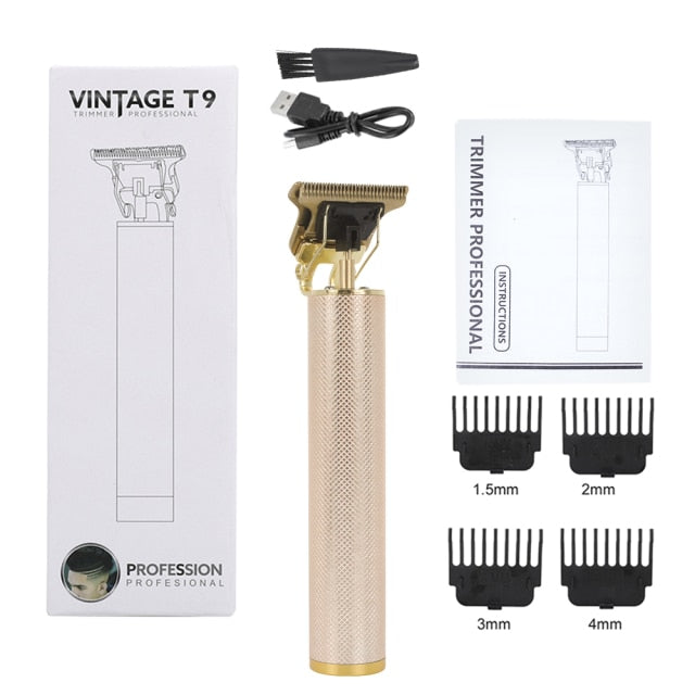 Rechargeable T9 Baldheaded Hair Clipper+Men's razor Trimmer Electric Shaver Men Razor Cordless Barber Hair Cutting Machine Mower