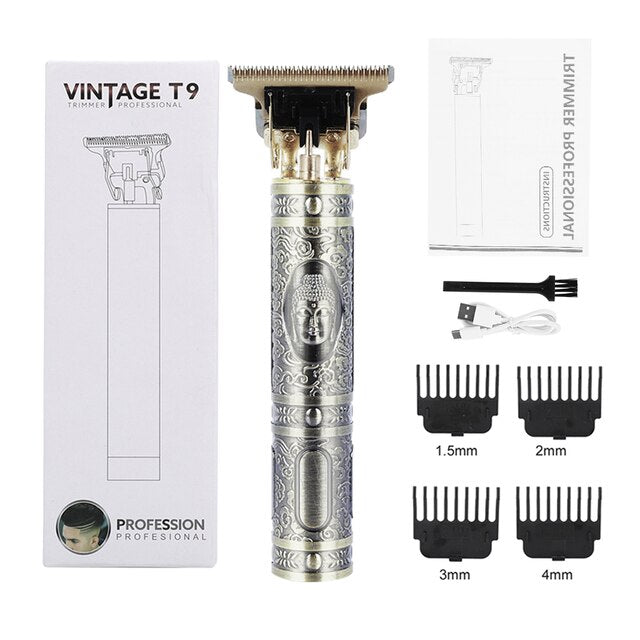 Rechargeable T9 Baldheaded Hair Clipper+Men's razor Trimmer Electric Shaver Men Razor Cordless Barber Hair Cutting Machine Mower