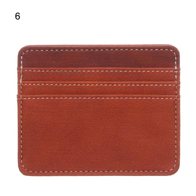 1Pc Pu Leather ID Card Holder Candy Color Bank Credit Card Box Multi Slot Slim Card Case Wallet Women Men Business Card Cover