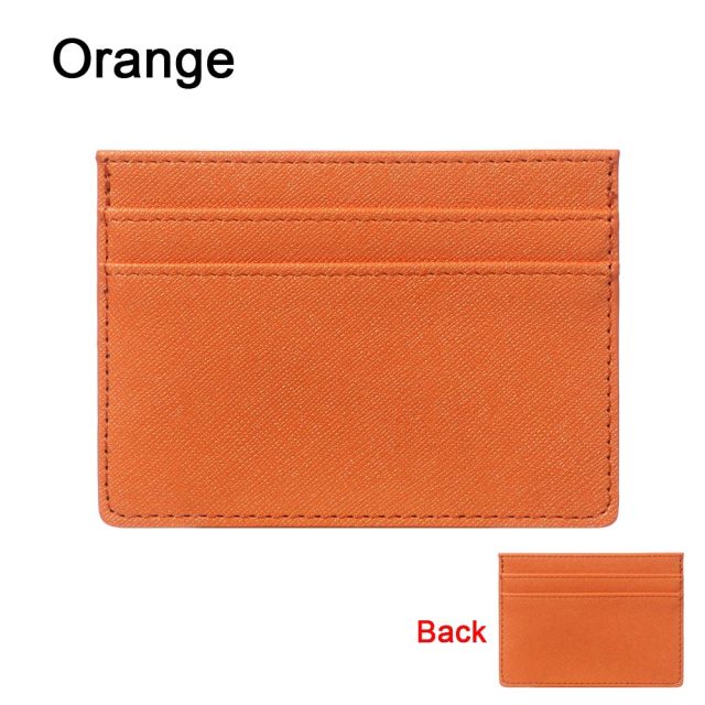 1Pc Pu Leather ID Card Holder Candy Color Bank Credit Card Box Multi Slot Slim Card Case Wallet Women Men Business Card Cover