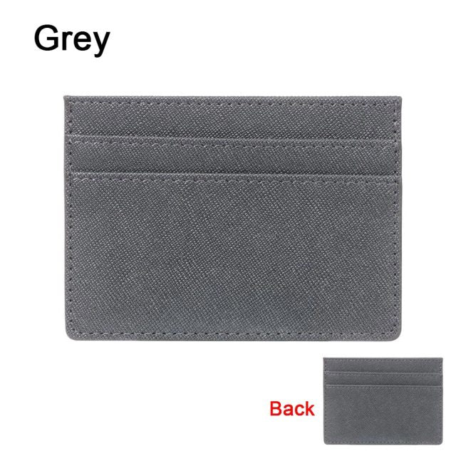 1Pc Pu Leather ID Card Holder Candy Color Bank Credit Card Box Multi Slot Slim Card Case Wallet Women Men Business Card Cover