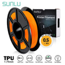 SUNLU TPU 0.5kg Flexible Filament with full color 1.75mm for Flexible DIY gift or model printing ship with 5 pieces