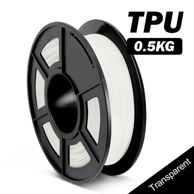 SUNLU TPU 0.5kg Flexible Filament with full color 1.75mm for Flexible DIY gift or model printing ship with 5 pieces