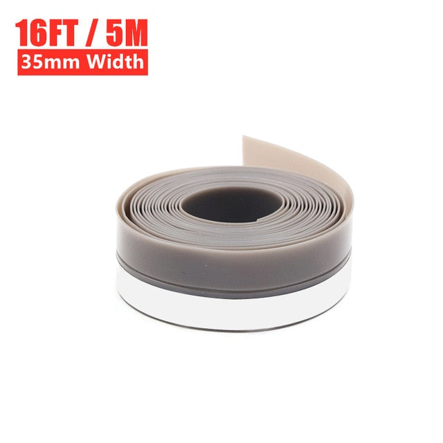 5M Self Adhesive Door Seal Strip Weather Strip Silicone Soundproofing Window Seal Draught Dust Door windshield sealing strip