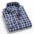 2021 Spring Autumn Plaid Shirt Men Cotton New Male Casual Long Sleeve Shirt  High Quality  Man Clothes