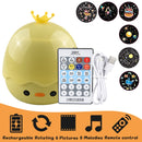 Night Lamp Projector Starry Sky Night Light Projector Bedroom Decor Bluetooth Rotating Music Children's Night Light Kids Gift