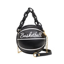 Personality Basketball Purses For Teenagers Women Shoulder Bags Crossbody Chain Hand Bags Female Leather Pink Bag Small Totes