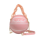 Personality Basketball Purses For Teenagers Women Shoulder Bags Crossbody Chain Hand Bags Female Leather Pink Bag Small Totes