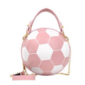 Personality Basketball Purses For Teenagers Women Shoulder Bags Crossbody Chain Hand Bags Female Leather Pink Bag Small Totes