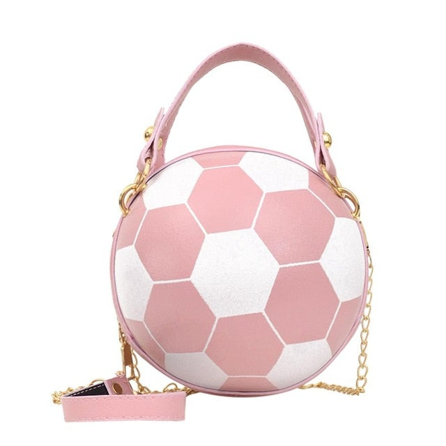 Personality Basketball Purses For Teenagers Women Shoulder Bags Crossbody Chain Hand Bags Female Leather Pink Bag Small Totes