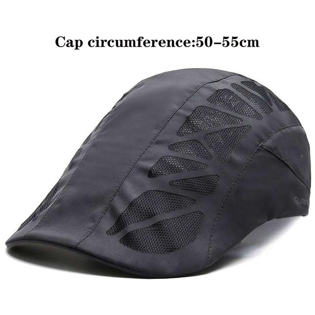 Casual Beret Hat Flat Cap Gatsby Hat Adjustable Breathable Boina Mesh Fashion Caps For Adult and Kids