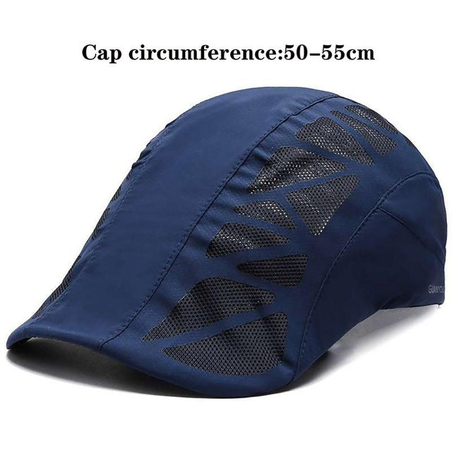 Casual Beret Hat Flat Cap Gatsby Hat Adjustable Breathable Boina Mesh Fashion Caps For Adult and Kids