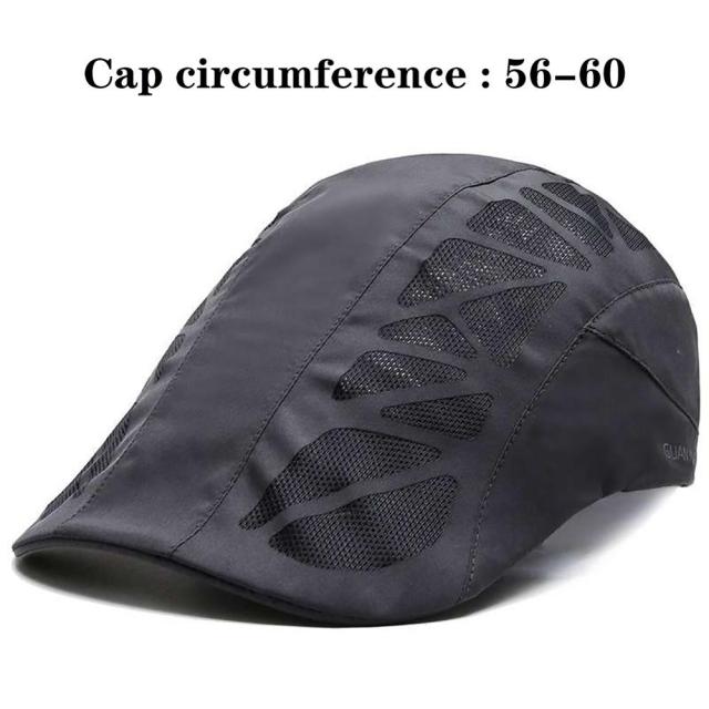 Casual Beret Hat Flat Cap Gatsby Hat Adjustable Breathable Boina Mesh Fashion Caps For Adult and Kids