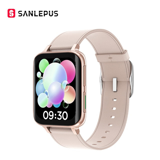 SANLEPUS 2021 NEW Bluetooth Calls Smart Watch Men Women Waterproof Smartwatch MP3 Player For OPPO Android Apple Xiaomi Huawei