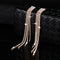 New Luxury Rhinestone Crystal Long Tassel Earrings for Women Bridal Drop Dangling Earrings Party Wedding Jewelry Gifts