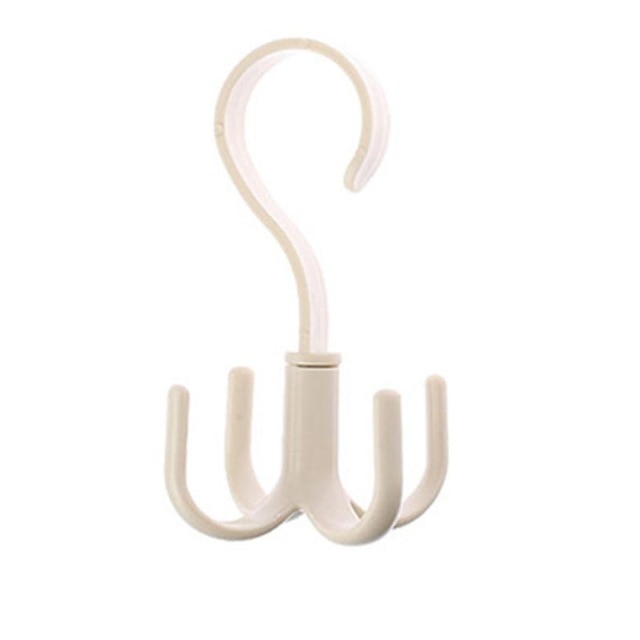1PC Rotating Hook Bathroom Hook Holder Kitchen Storage Rack Under Shelf Rotate Towel Hook Kitchenware Cabinet Storage Organizer