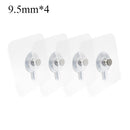 4Pcs/Set Self Adhesive Wall Hook Decorative Painting Photo Frame Hanging Hook Bathroom Wall Strong Sticking Seamless Nail Hanger