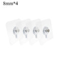 4Pcs/Set Self Adhesive Wall Hook Decorative Painting Photo Frame Hanging Hook Bathroom Wall Strong Sticking Seamless Nail Hanger