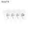 4Pcs/Set Self Adhesive Wall Hook Decorative Painting Photo Frame Hanging Hook Bathroom Wall Strong Sticking Seamless Nail Hanger