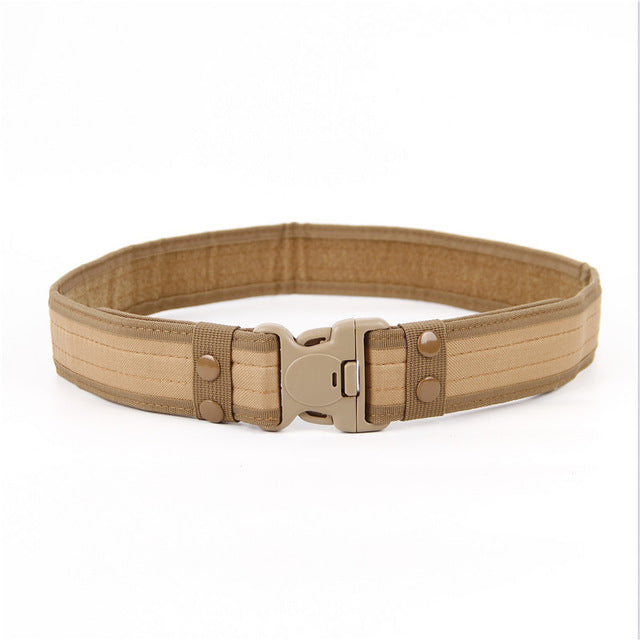 2021 New Army Style Combat Belts Quick Release Tactical Belt Fashion Men Canvas Waistband Outdoor Hunting Camouflage Waist Strap