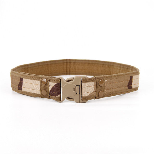 2021 New Army Style Combat Belts Quick Release Tactical Belt Fashion Men Canvas Waistband Outdoor Hunting Camouflage Waist Strap