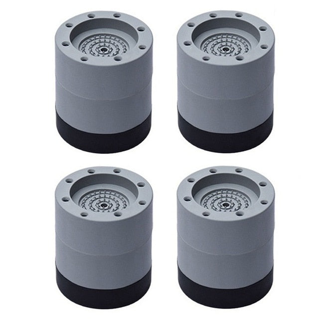 4pcs Round Washing Machine Universal Shockproof Foot Pad Rubber Mat Air Conditioner Refrigerator Base Fixed Non-slip Foot Pad