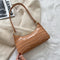 2021 New Shopping Bag Retro Casual Lady Underarm Handbag Stone Pattern Shoulder Bag Female Leather Solid Color Chain Female Bag