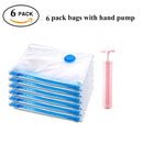 Durable Vacuum Storage Bags For Clothes Pillows Bedding Blanket More Space Save Compression Travel Hand Pump Seal Zipper