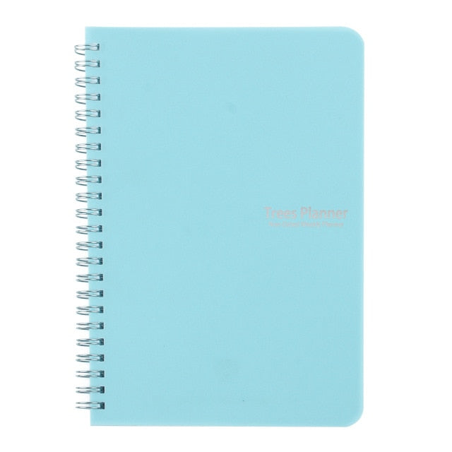 Trees 2021 A5 Daily Weekly Planner Agenda Notebook Weely Goals Habit Schedules Stationery Office School Supplies