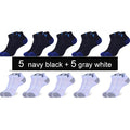 10 Pairs New Spring Summer Cotton Socks Boat Mesh Breathable Men's Short Ankle Socks High Quality Casual Sports Male Sokken Gift
