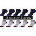 10 Pairs New Spring Summer Cotton Socks Boat Mesh Breathable Men's Short Ankle Socks High Quality Casual Sports Male Sokken Gift