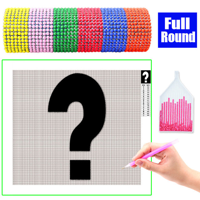 HOMFUN Photo Custom Mystery Diamond Painting 5D DIY Mysterious Picture of Rhinestones Diamond Embroidery 3D Cross Stitch Gift