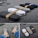 5 Pairs Summer Thin Invisible Cotton Men's Socks Silicone Non-Slip Sock For Men Breathable Pure Color Socks Fashion Boat Socks
