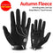 ROCKBROS Windproof Cycling Gloves Bicycle Touch Screen Riding MTB Bike Glove Thermal Warm Motorcycle Winter Autumn Bike Clothing