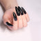 24pcs Professional Fake Nails Long Ballerina Half French Acrylic Nail Tips Press On Nails Full Cover Manicure Beauty Tools