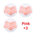 3Pcs Sexy Lace Panties Underwear Woman Comfortable Lingerie Female Intimates Transparent Panty Nylon Women's Underpants