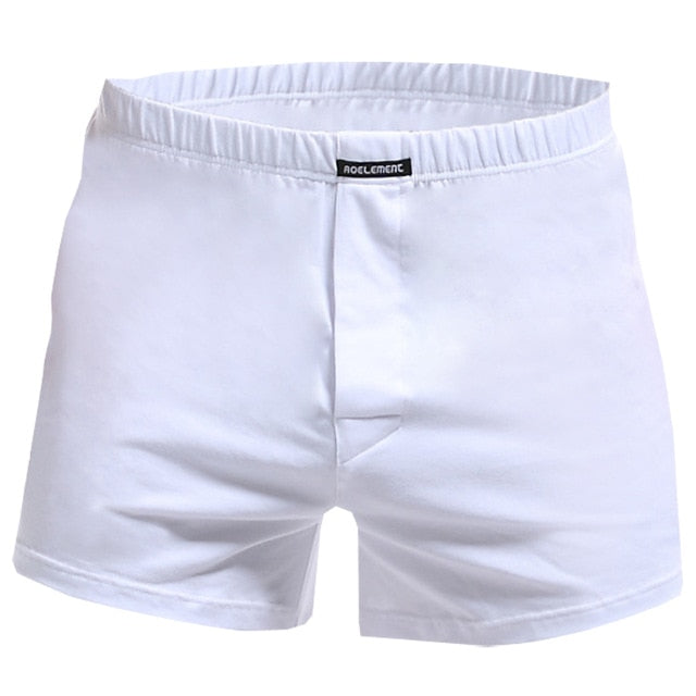 2pcs Mens Boxer Shorts Soft Stretch Knit Breathable Cotton Boys Men Underwear Boxers Long Panties Sleep Bottoms Plus Size